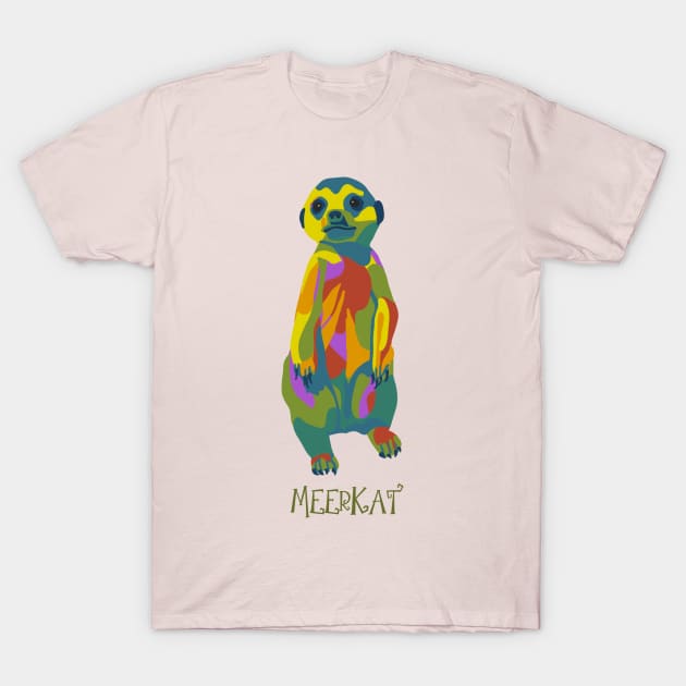 Meerkat T-Shirt by Slightly Unhinged